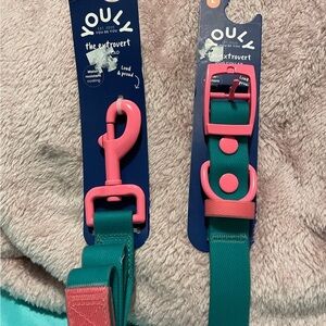 Youly dog collar and leash set